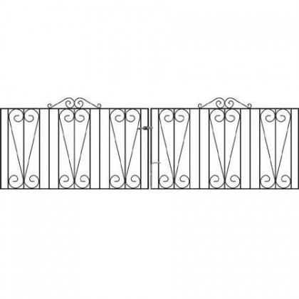 Westminster 3' (92cm) Wrought Iron Driveway Gates